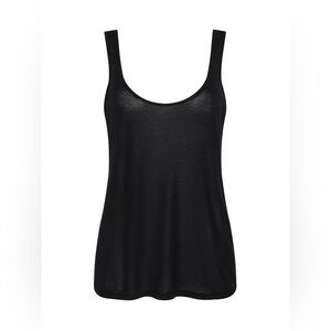 L’AGENCE Celia Scoopneck Tank in Black NWT